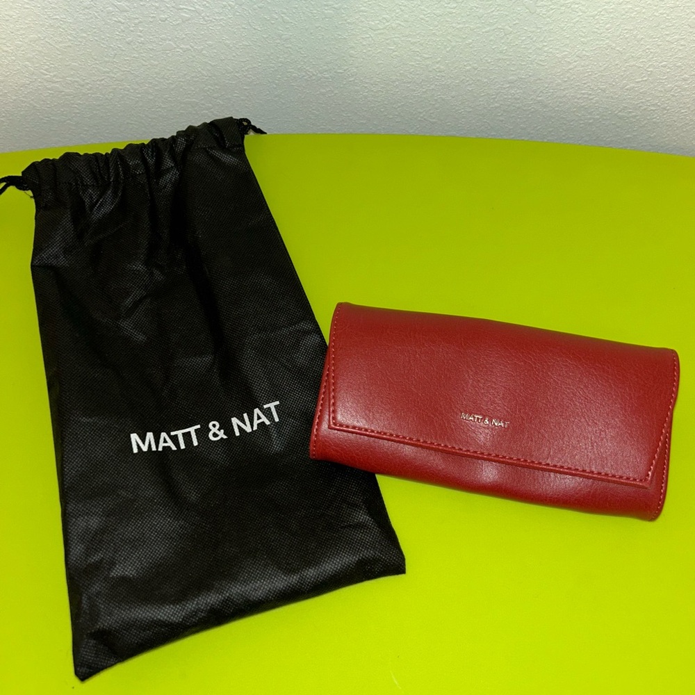 Matt & Nat Cherry Red Eco-Friendly Wallet